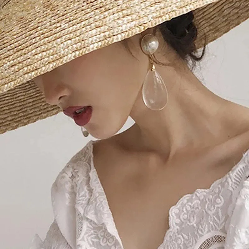 ✨ Elegant Waterdrop Pearl Dangle Earrings for the Ultimate Party Look