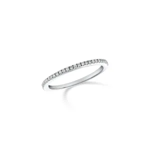 0.50 CT Round Diamond 14K White Gold Band