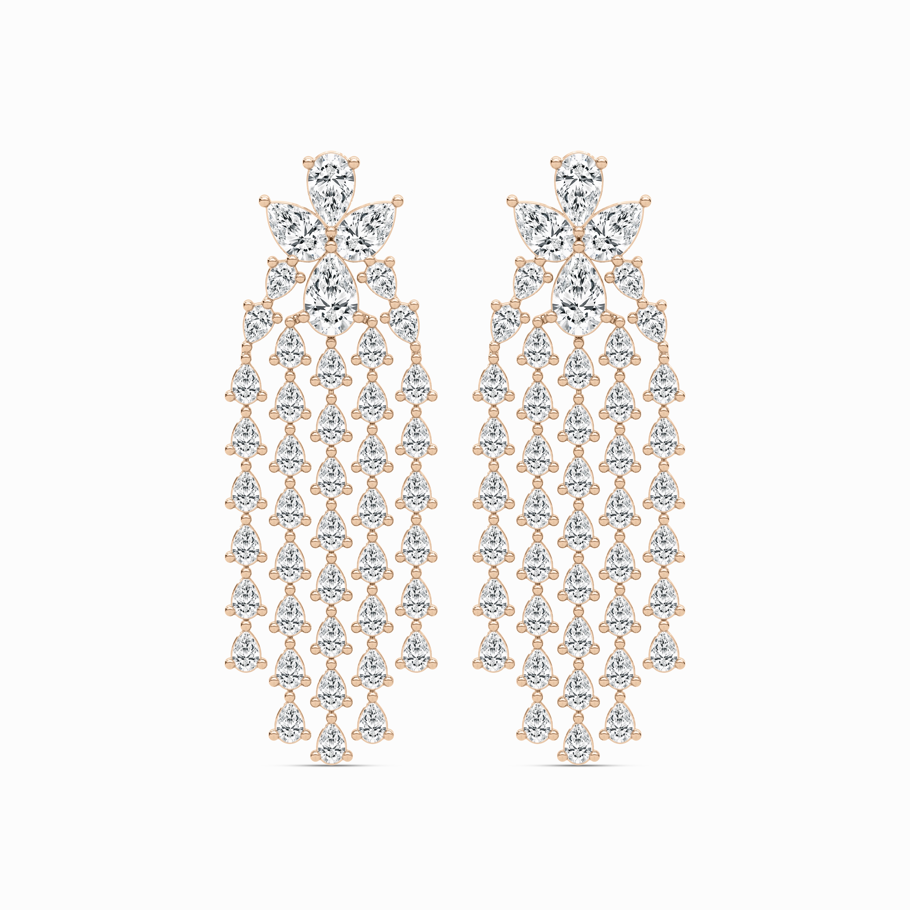 10 ?/? ctw Pear Lab Grown Diamond Chandelier Drop Earrings Premium accessory