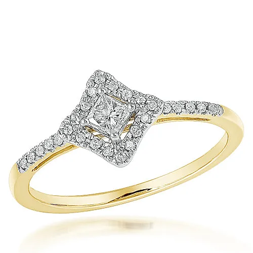 10KY 0.23CTW DIAMOND PROMISE RING