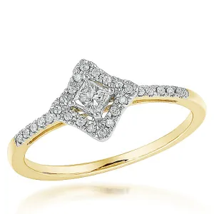 10KY 0.23CTW DIAMOND PROMISE RING