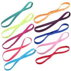 10pcs Sports Headwrap Elastic Yoga Headband Anti-slip Hair Band Hair Accessory Assorted Hair Bands for Women