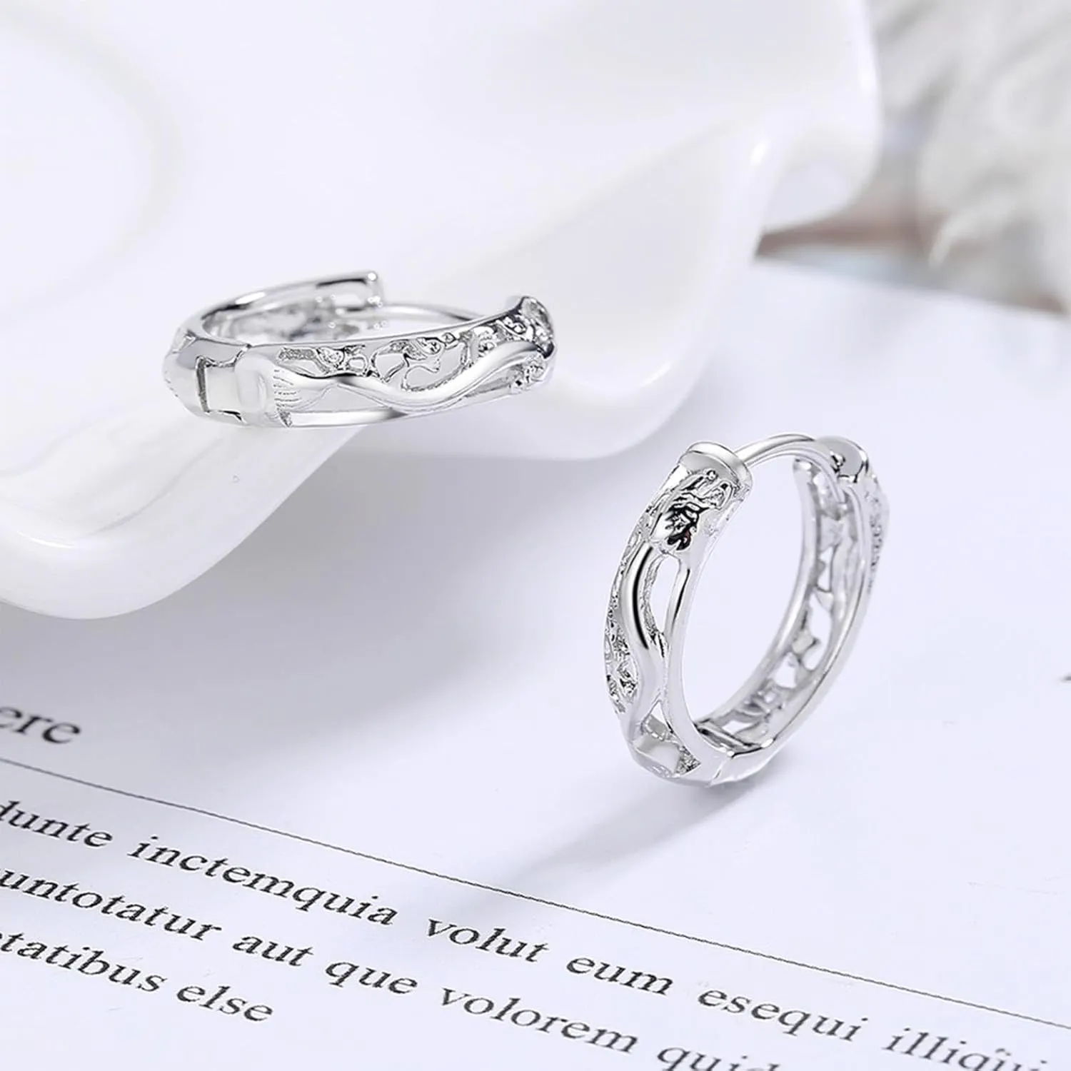 14K Gold Hoop Earrings for Women Sterling Silver Earrings Birthday Wedding Jewelry Gifts for Her