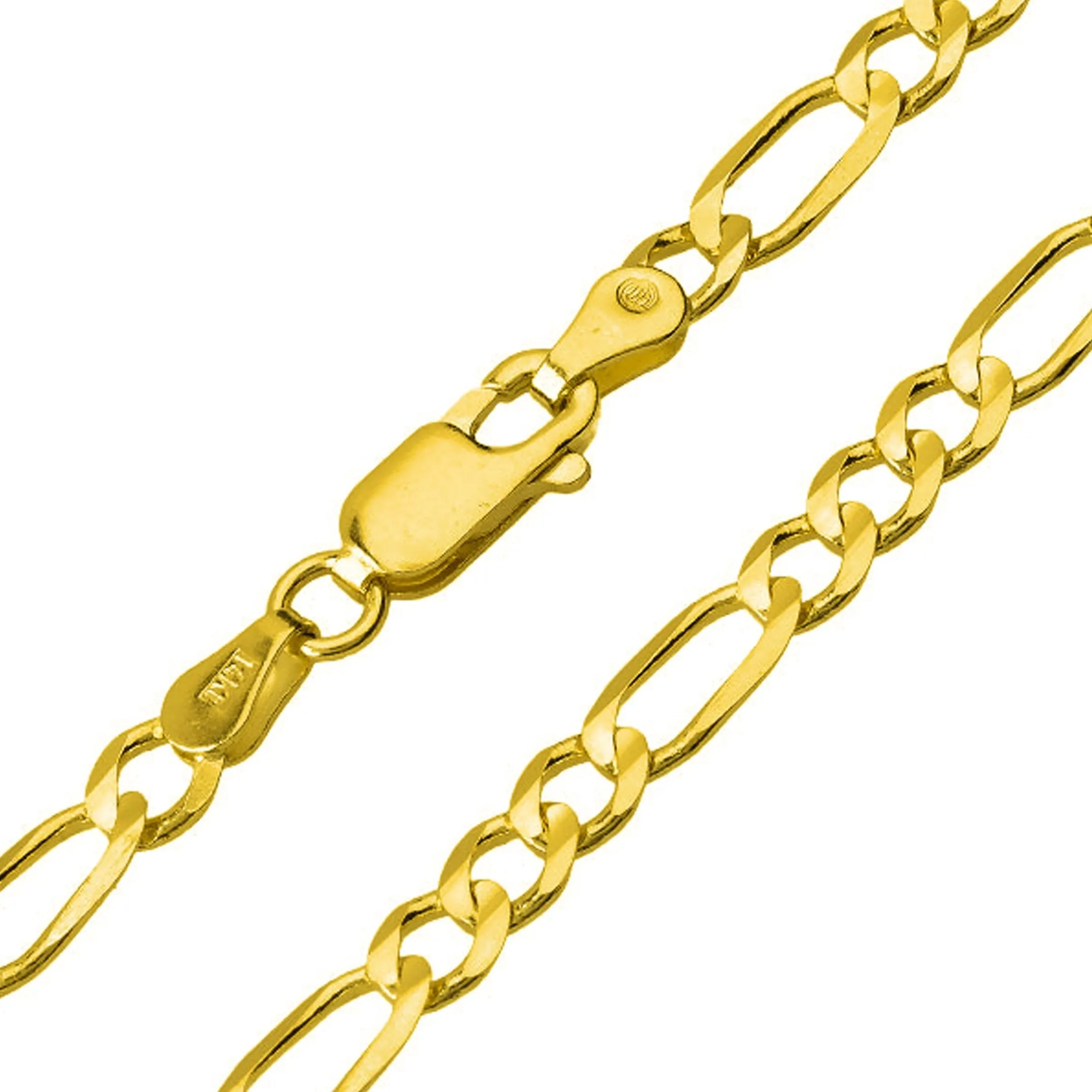 14k Yellow Gold Anchor and Ship Helm Wheel Round Nautical Medallion Pendant with Rolo Cable, Cuban Curb, or Figaro Chain Necklaces