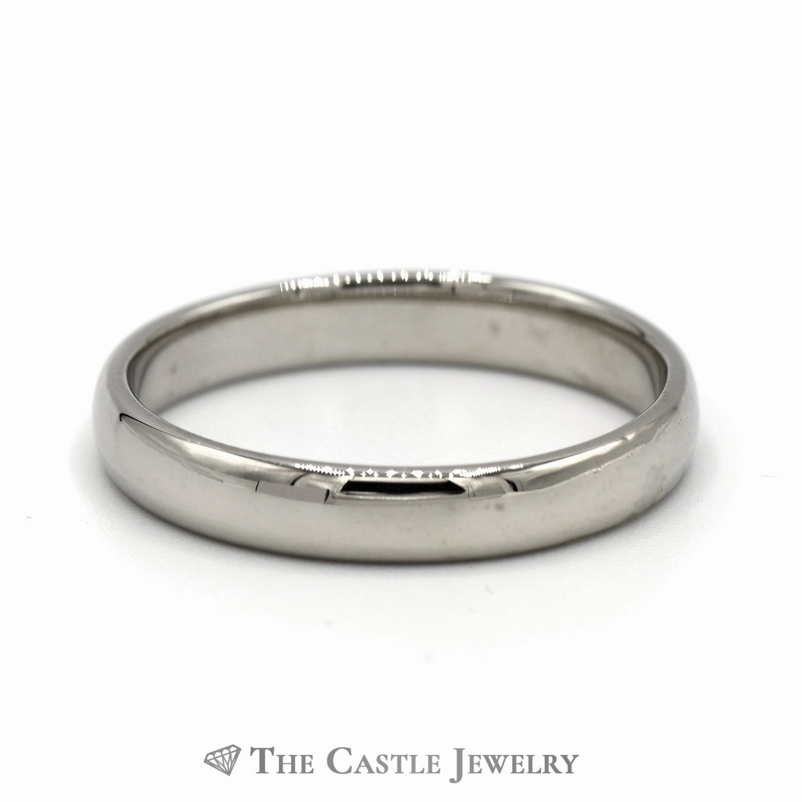 14k White Gold 4mm Polished Wedding Band - Size 11 Sentimental Symbol Graceful Harmony