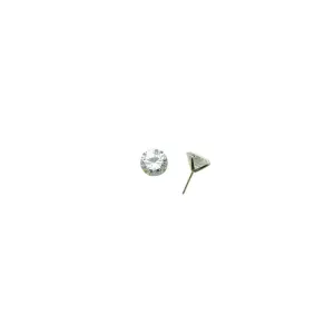 14kt Yellow Gold 1.90 ct Cubic Zirconia Round Earrings