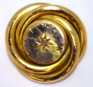 14kt yellow gold brooch