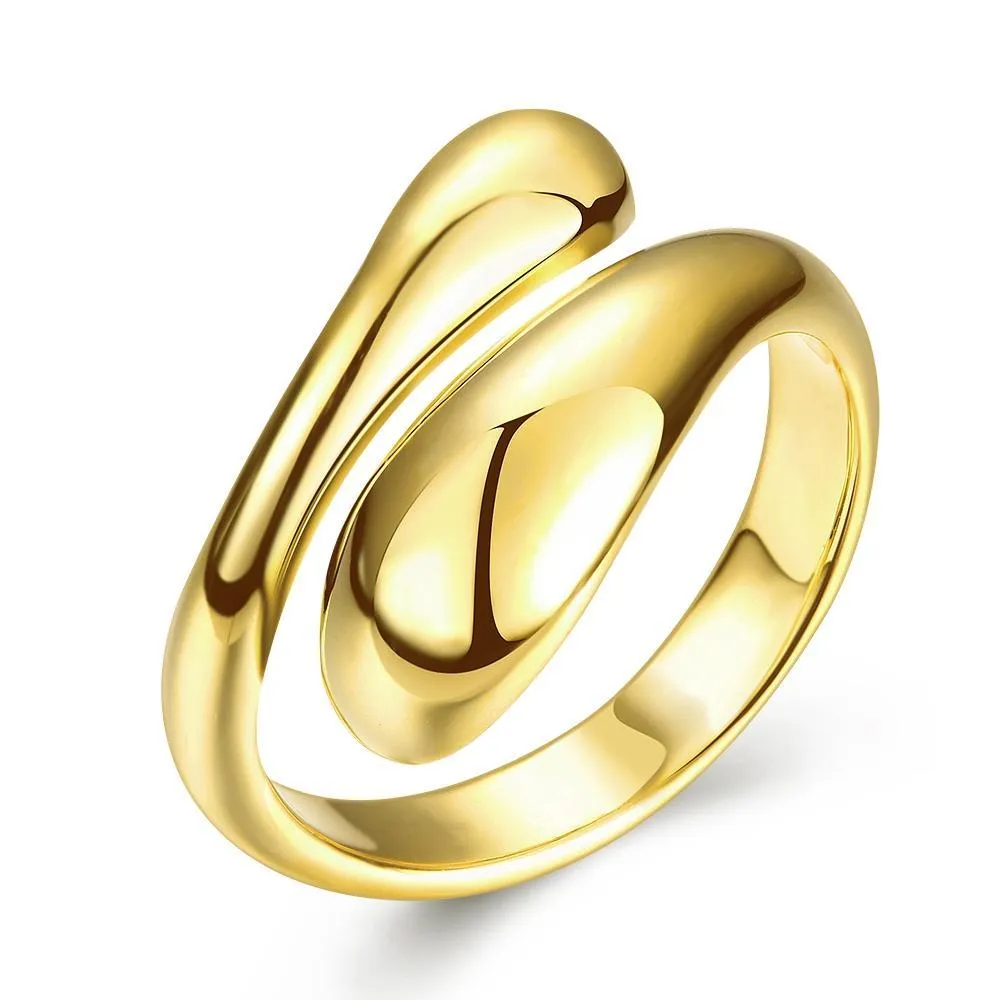 18K Gold-Plated Designer Inspired Matrix Cocktail Ring- Three Options