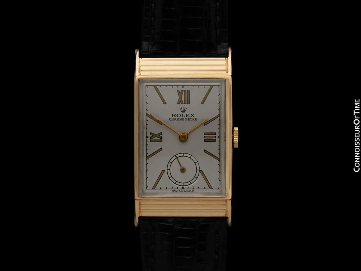 1946 Rolex Vintage Mens "Prince Elegante" Dress Watch - 14K Gold