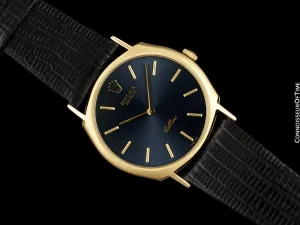 1976 Rolex Cellini Vintage Mens Handwound Dress Watch, Ref. 3804 - 18K Gold
