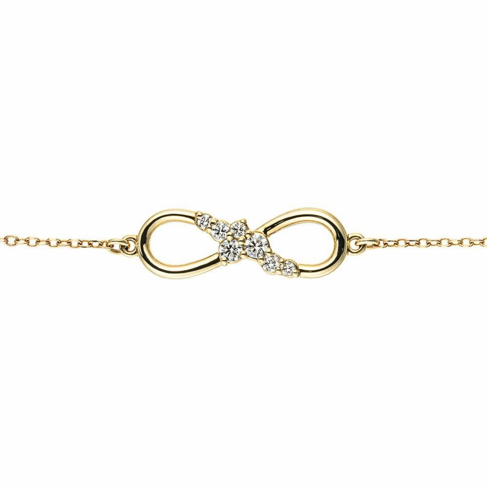 1/8 ctw Round Lab Grown Diamond Adjustable Infinity Bracelet  - 6.5 to 7.5 Inches Finest Selection Unparalleled Worth