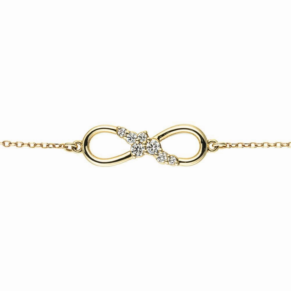 1/8 ctw Round Lab Grown Diamond Adjustable Infinity Bracelet  - 6.5 to 7.5 Inches Ever After View