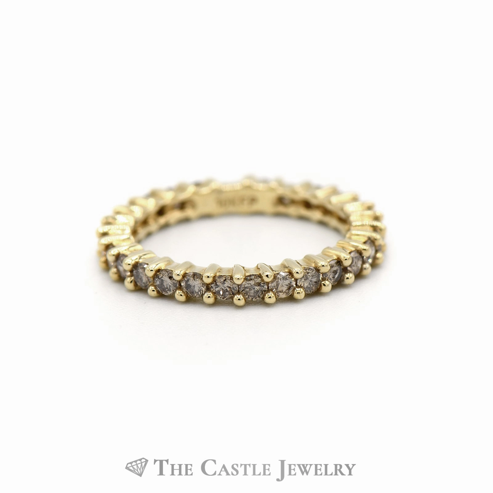 Signature Style 1CTTW Round Brilliant Cut Diamond Eternity Band in 10KT Yellow Gold