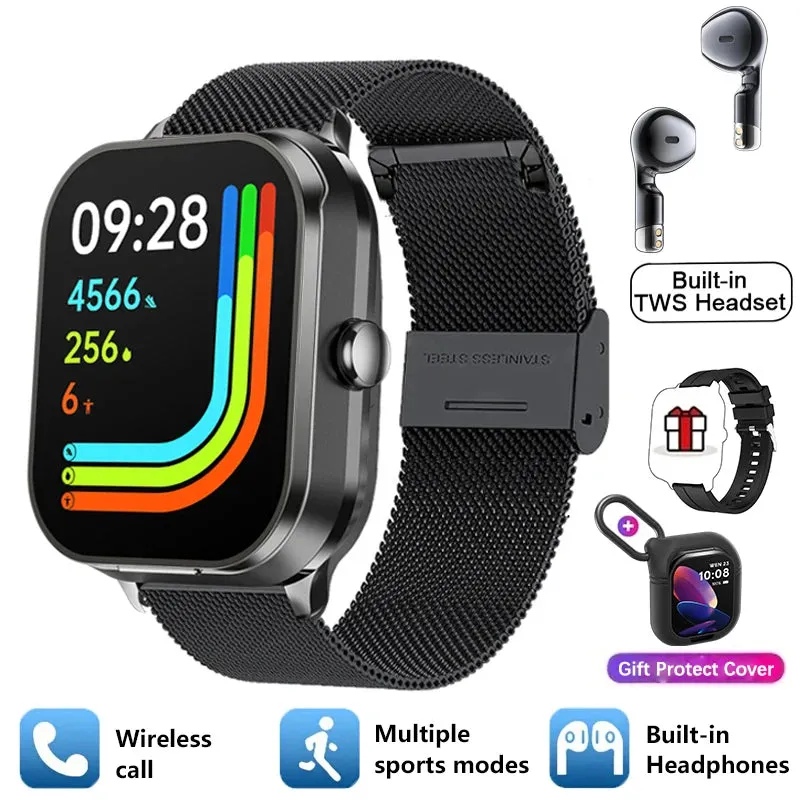 2-in-1 Bluetooth Smartwatch Earphones – TikTok Sensation