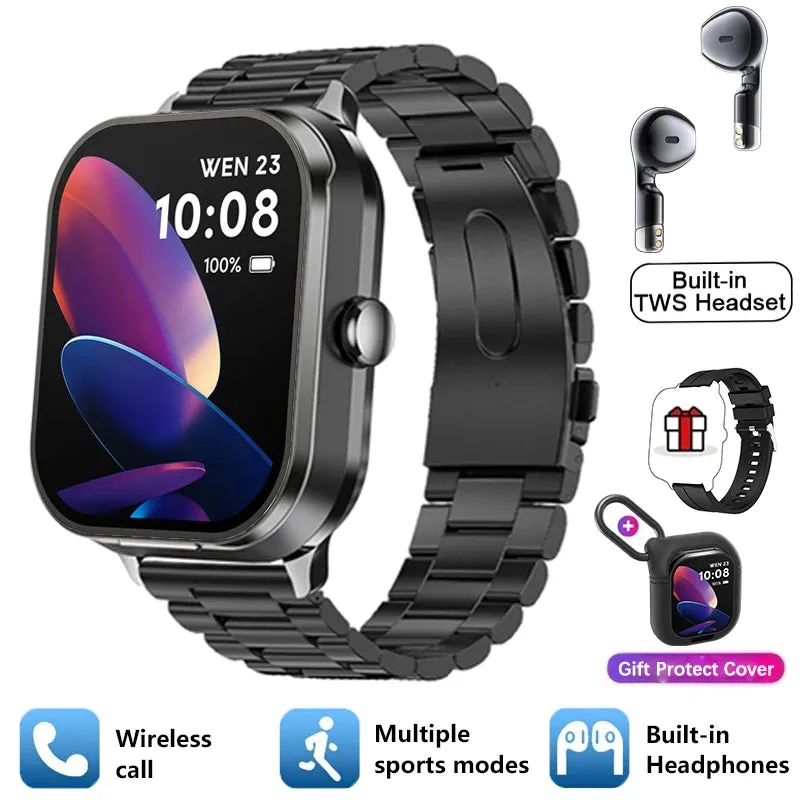 2-in-1 Bluetooth Smartwatch Earphones – TikTok Sensation