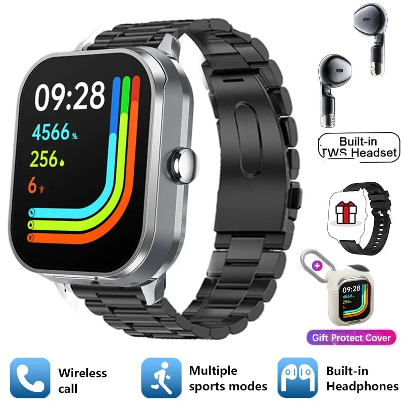 2-in-1 Bluetooth Smartwatch Earphones – TikTok Sensation