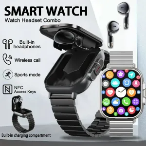 2-in-1 Bluetooth Smartwatch Earphones – TikTok Sensation