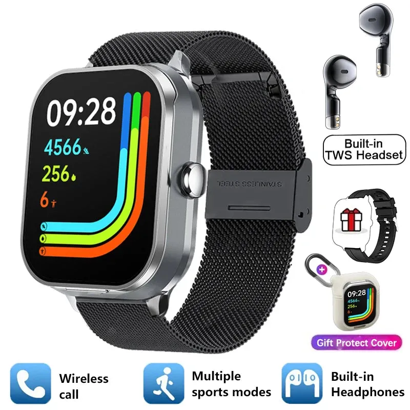 2-in-1 Bluetooth Smartwatch Earphones – TikTok Sensation