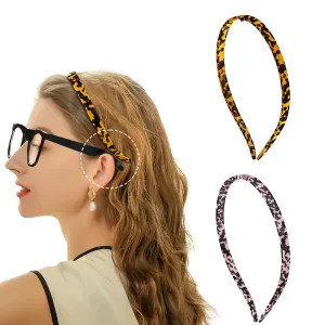 2 Pack No Pressure Headbands Designed for Eyewear, No Headache Headband Comfortable Headbands for Women Fashion Thin Headbands Non Slip