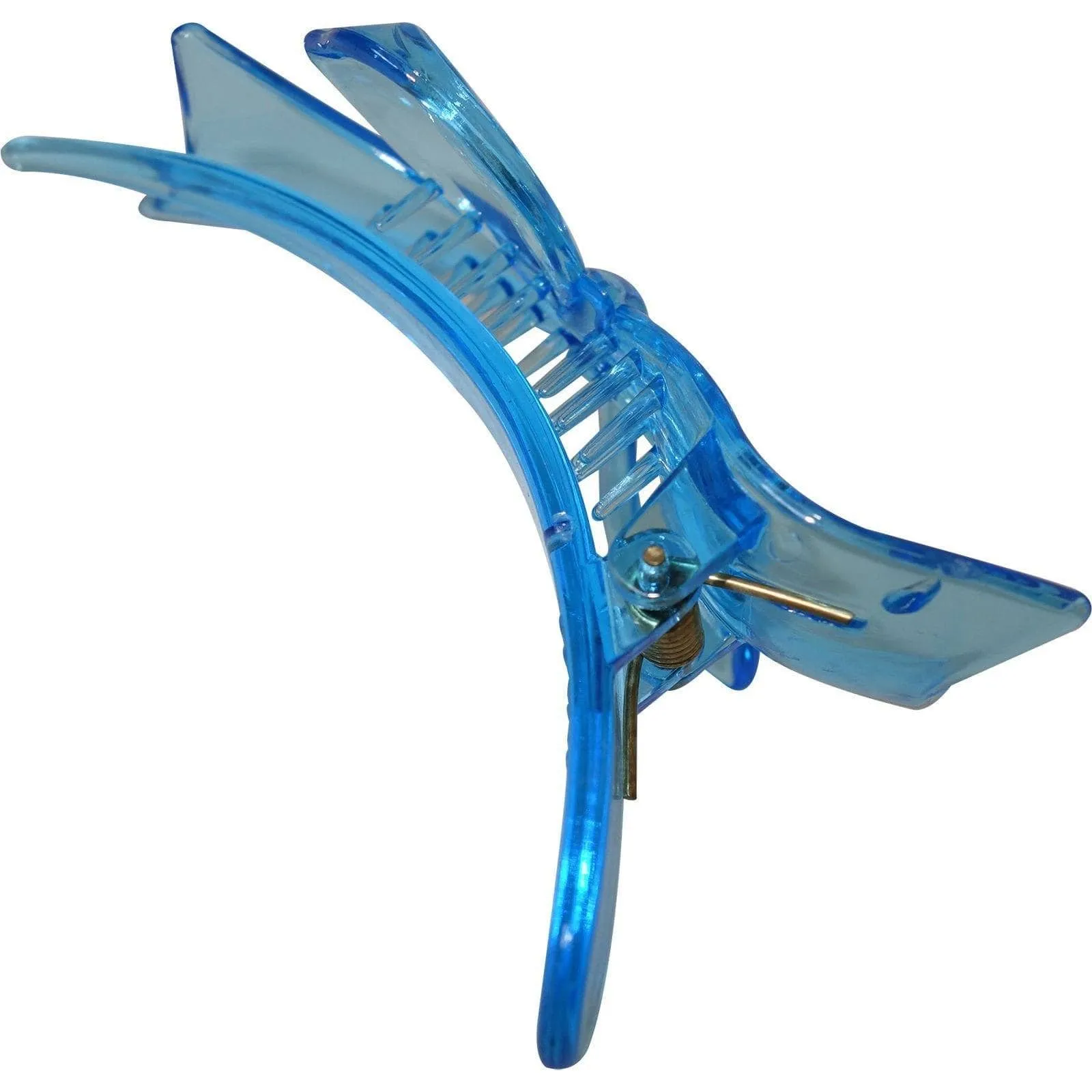 2 X Blue Hair Bows Clips Grips Clamps Clasps Barrettes Claws Grasps Womens Girls