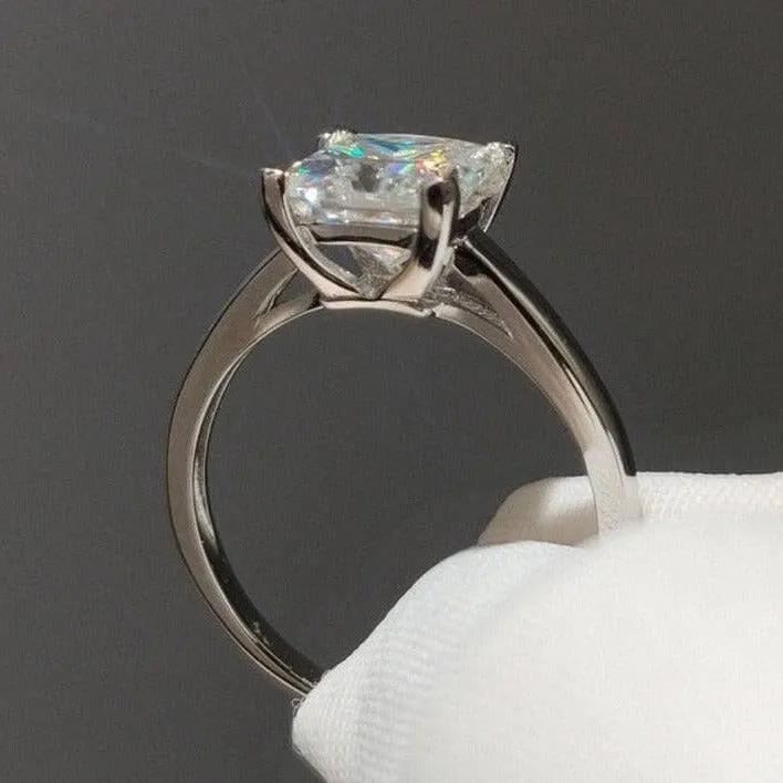 2.0 Ct Princess Cut Diamond Engagement Ring