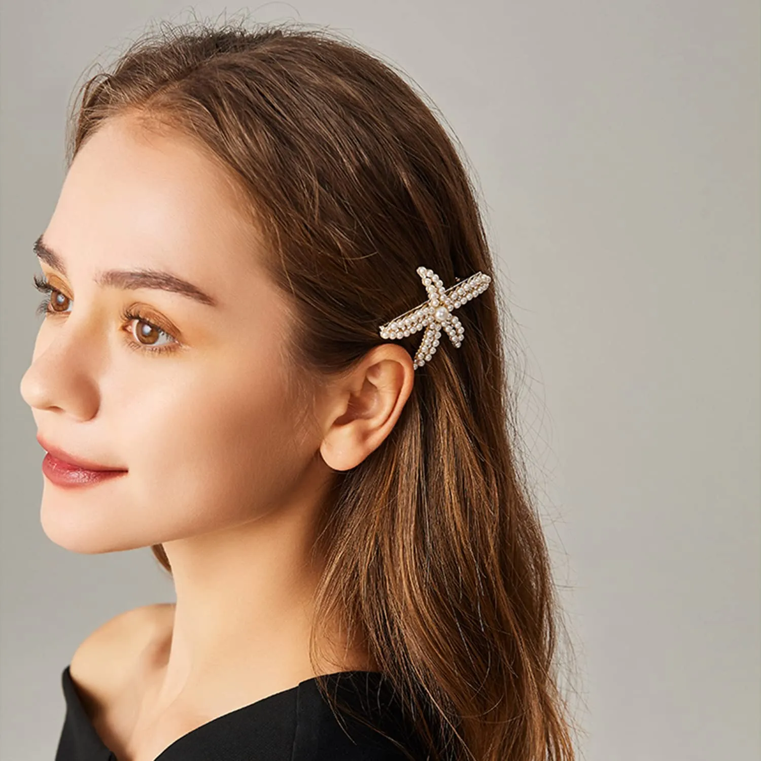 20 Pieces Pearl Hair Clips Set, Hair Barrettes Acrylic Resin Sweet Decorative Bobby Pins Hairpin Headwear Hair Accessories Headwear for Women and Girls…
