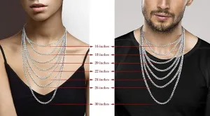 20" Sterling Silver Chain Curb Link Chain GD200 - Cadena Cubana - Wholesale