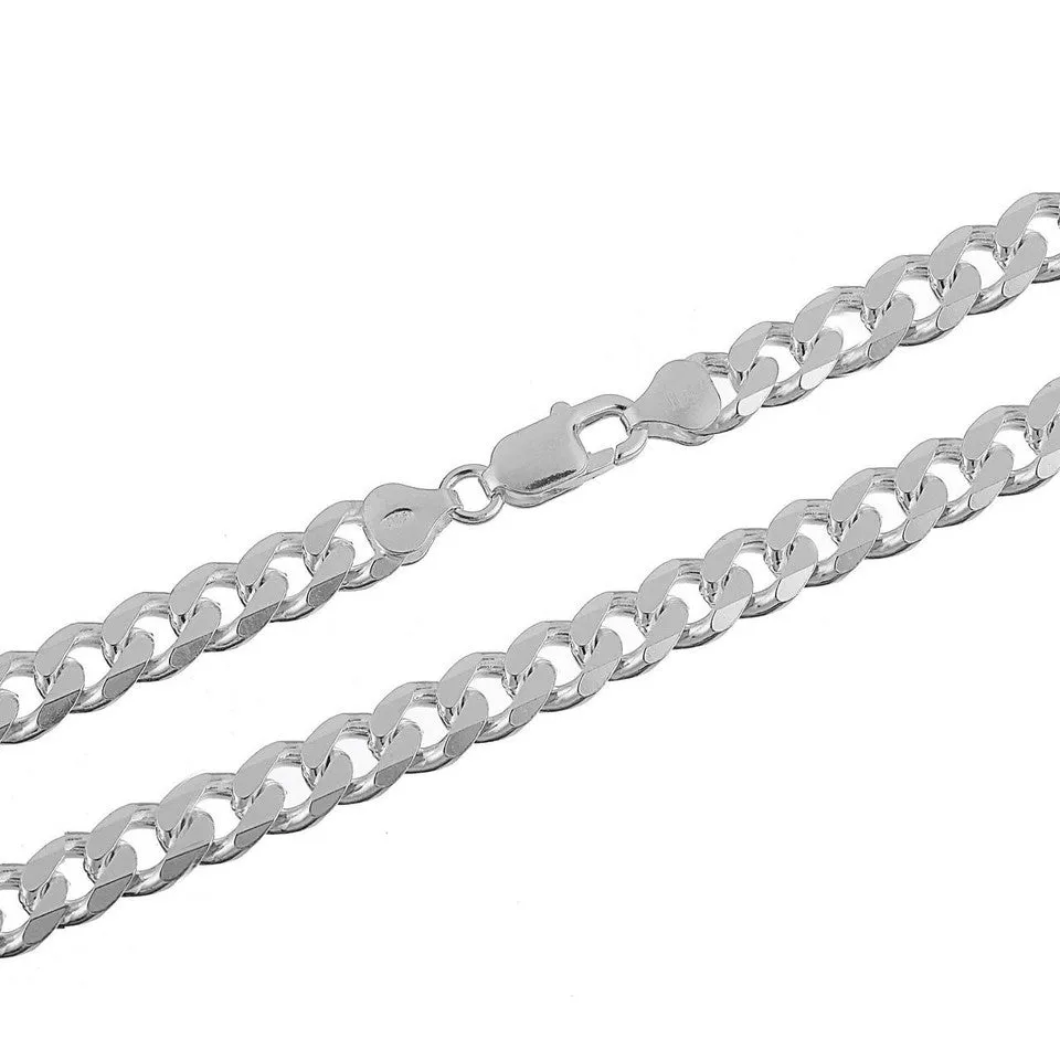 20" Sterling Silver Chain Curb Link Chain GD200 - Cadena Cubana - Wholesale