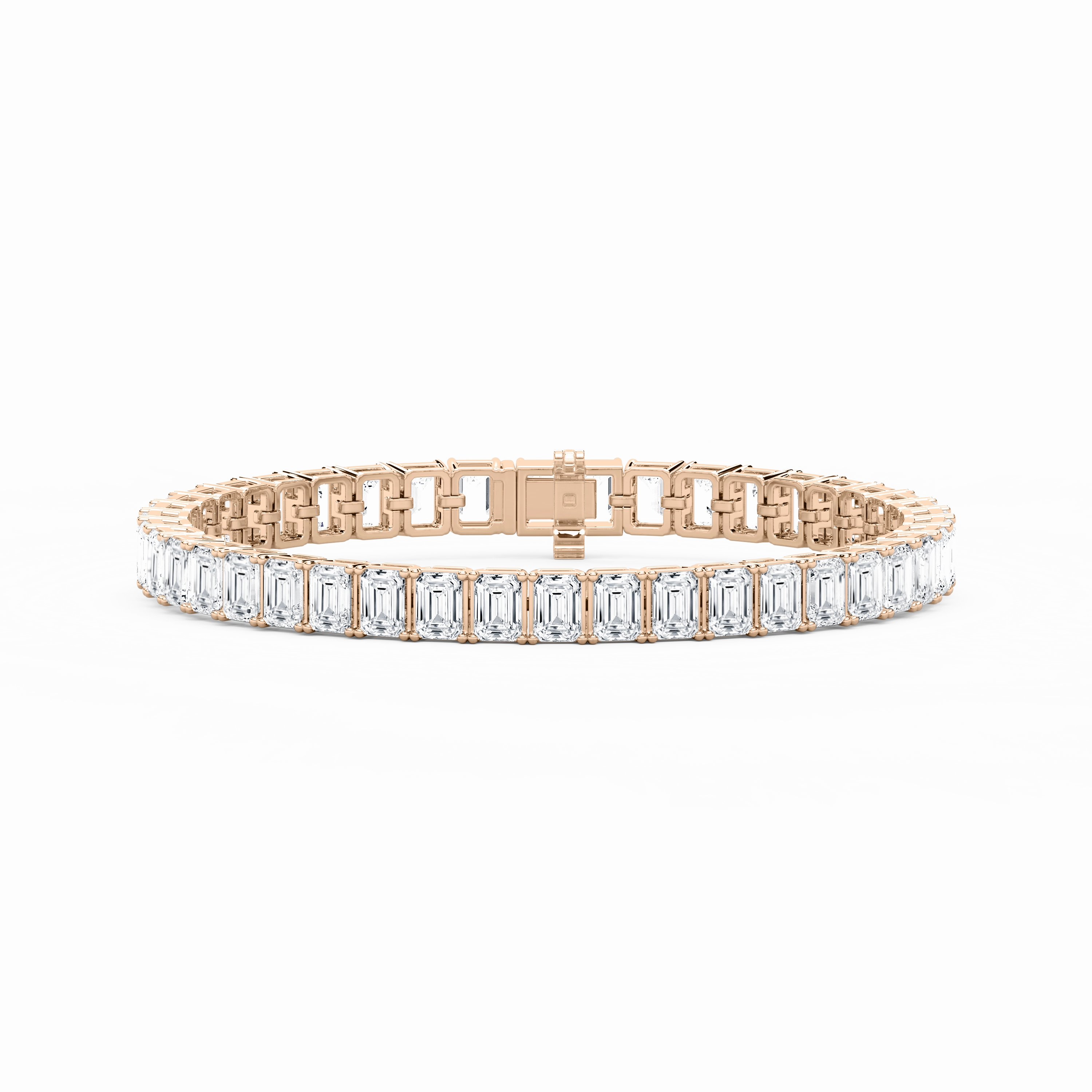 Playful Spirit 21 ctw Emerald Lab Grown Diamond Classic Tennis Bracelet  - 7 Inches