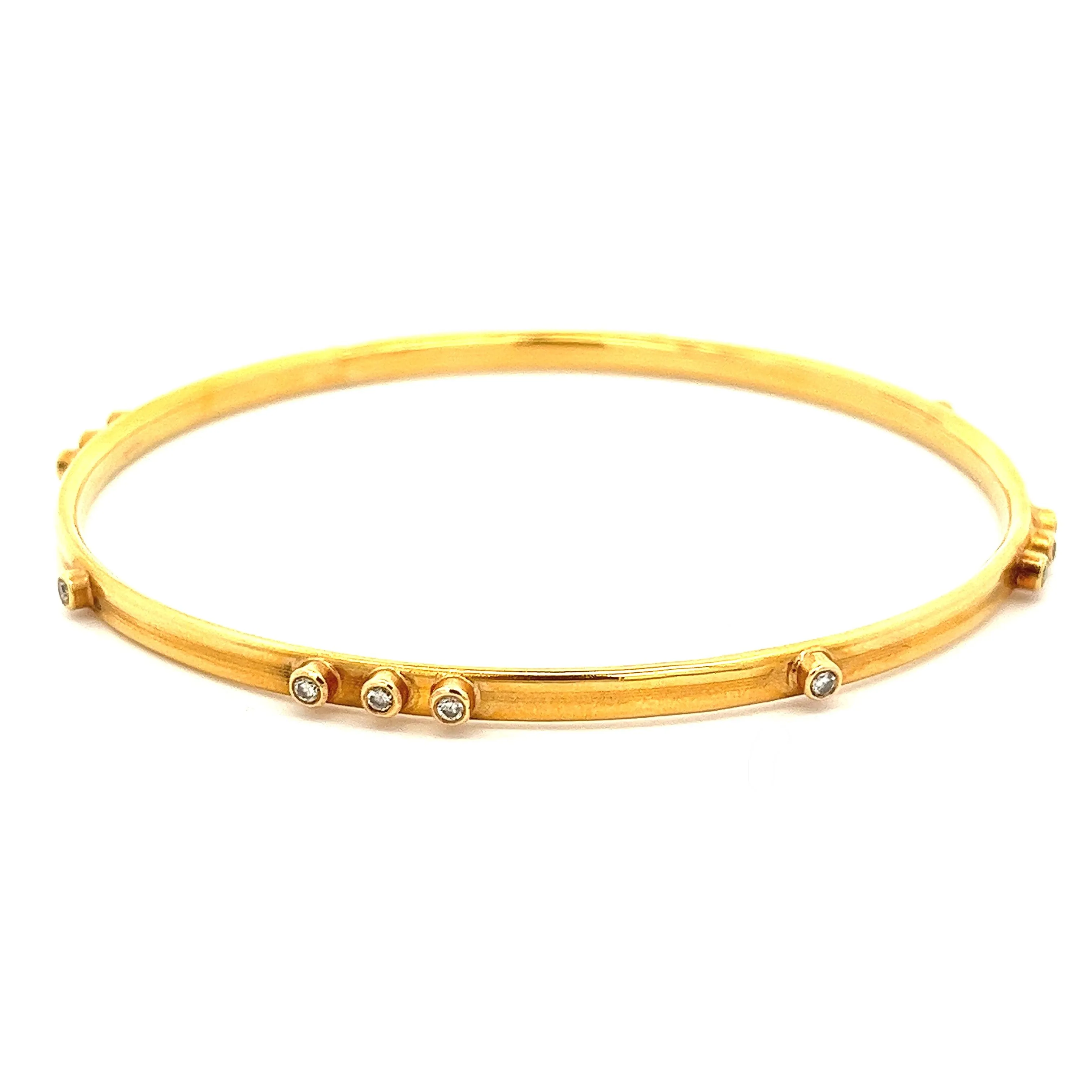 .24ct 18k Rose Gold Diamond Bangle
