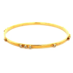 .24ct 18k Rose Gold Diamond Bangle