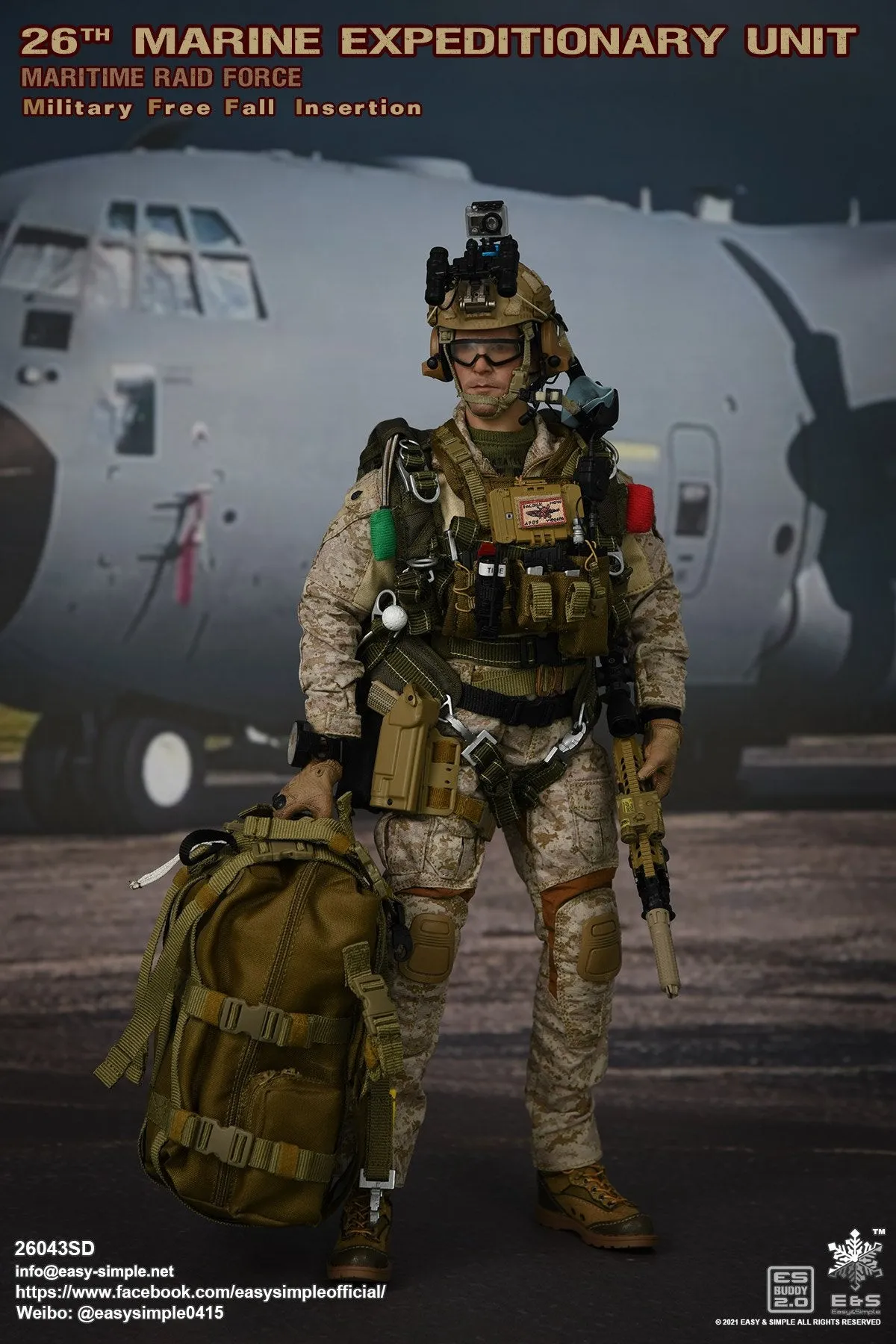 26th MEU Free Fall Insertion - Parachutist Drop Bag