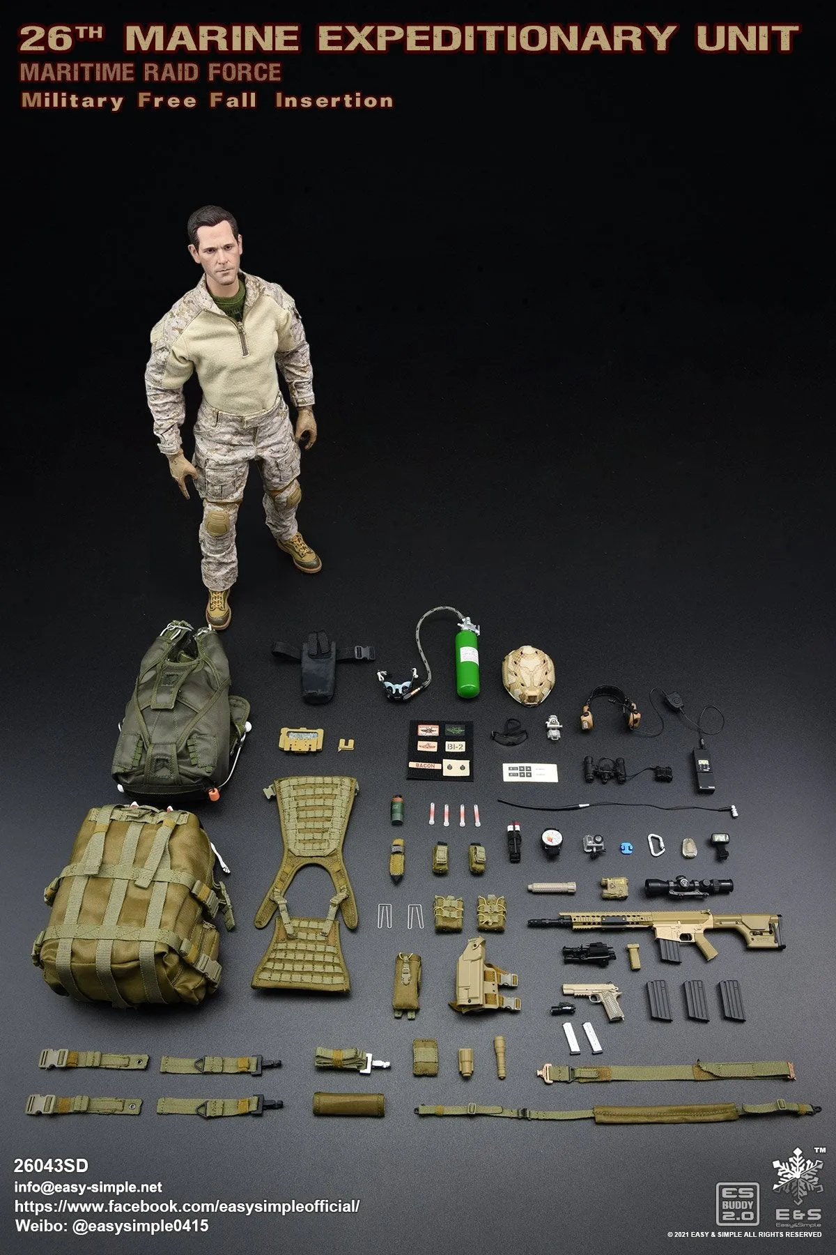 26th MEU Free Fall Insertion - Parachutist Drop Bag
