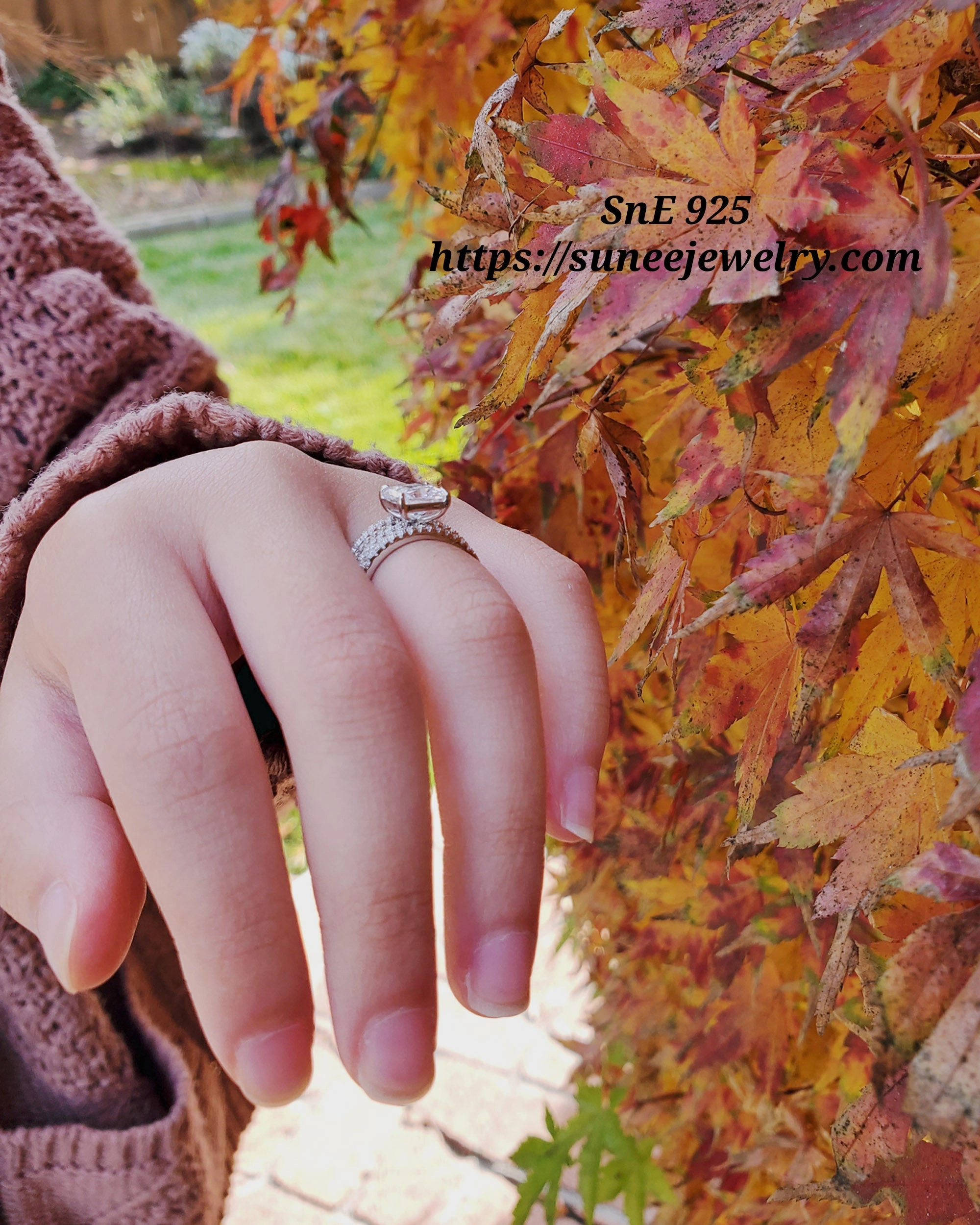 Mechanical Movement 2.5ct Princess Cut Bridal Wedding Engagement Ring Diamond Simulated 925 Sterling Silver Anniversary Ring SKU:00147