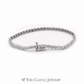 2cttw Round Brilliant Cut Diamond Tennis Bracelet in 10k White Gold Worth The Price