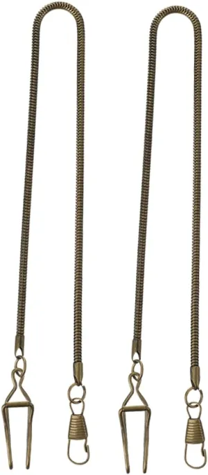 2pcs Metal Pocket Watch Chains for Men Durable Hanger with Smooth Finish Stylish Design for Hip Hop and Compass Pendants Pocket Chain Accessory