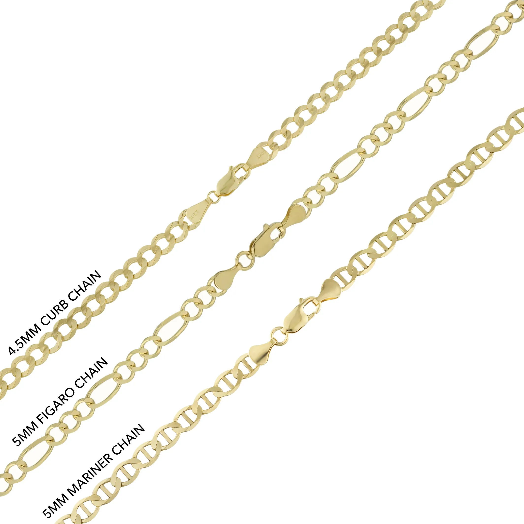 2" CZ Buddha Pendant & Chain Necklace Set 10K Yellow Gold