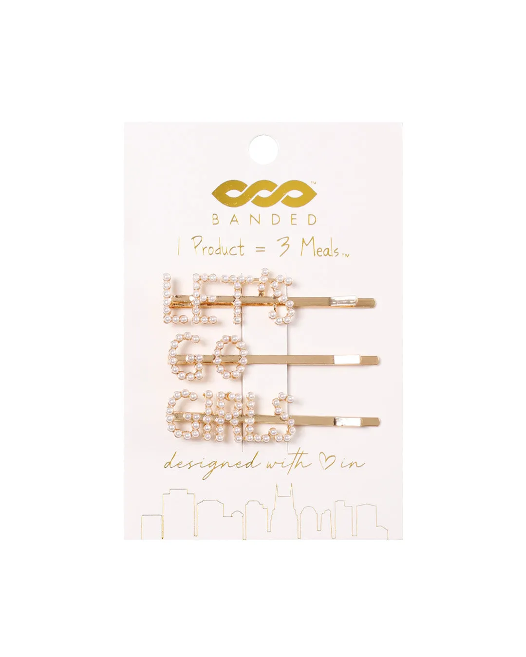 3 Pack Pearl Bobby Pins