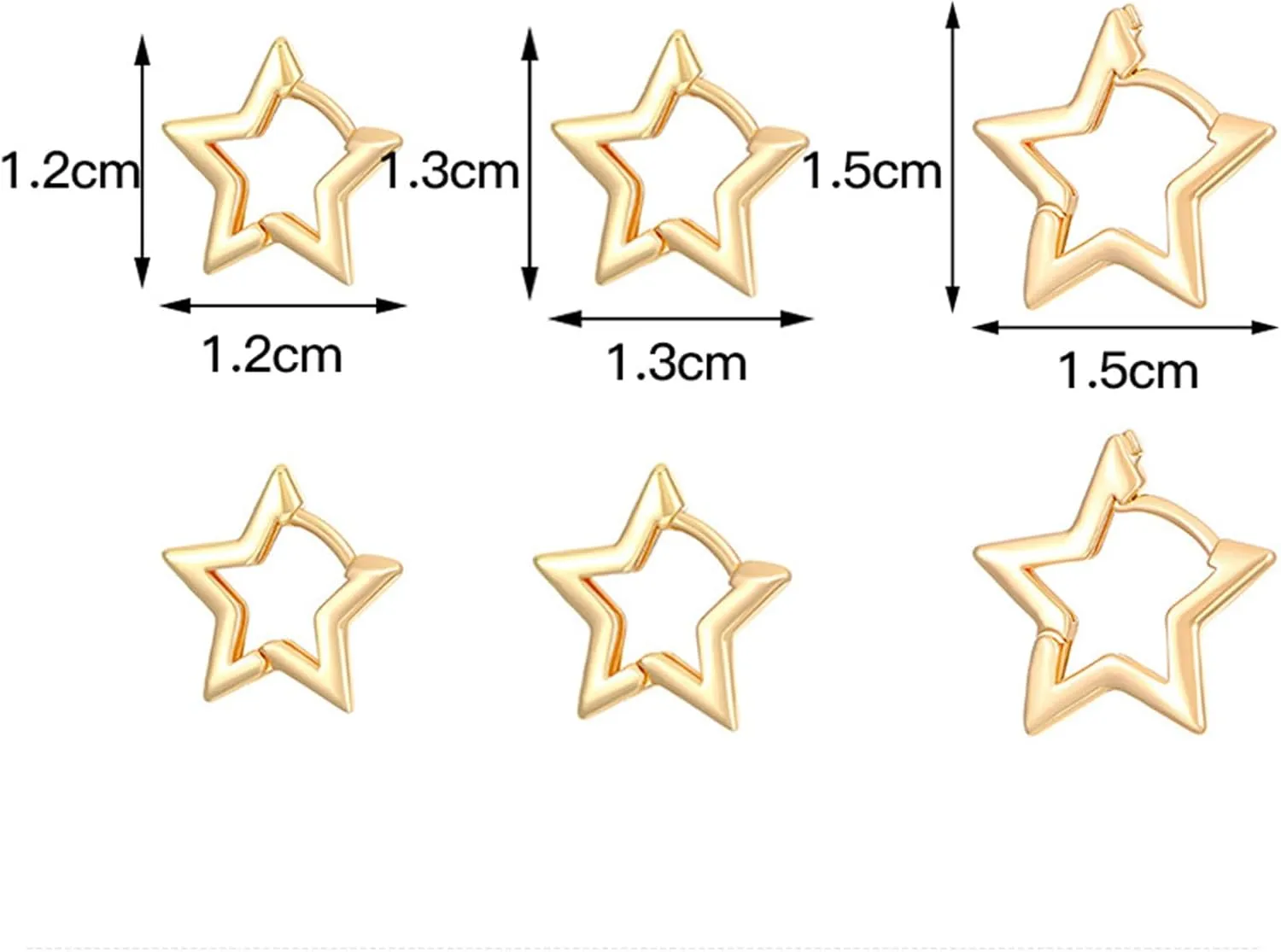 3 Pairs Silver Huggie Hoop Earrings Set Gold Huggie Earrings for Women Lightweight Hypoallergenic Heart Hoops Earrings Set Jewelry