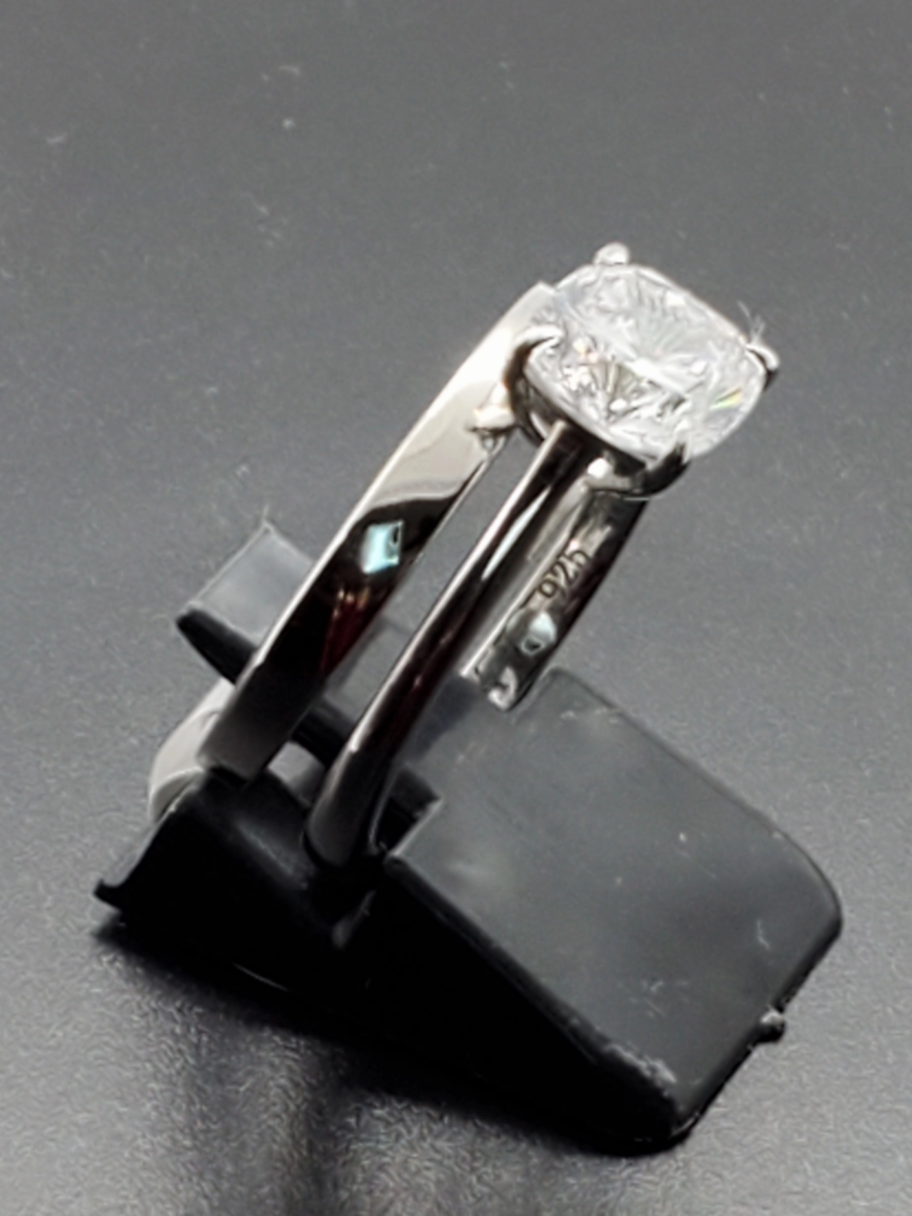 Ornate Symbol Global Sizing 3ct Cushion Cut with Band Bridal Wedding Engagement Ring Diamond Simulated 925 Sterling Silver Anniversary Ring SKU:00214