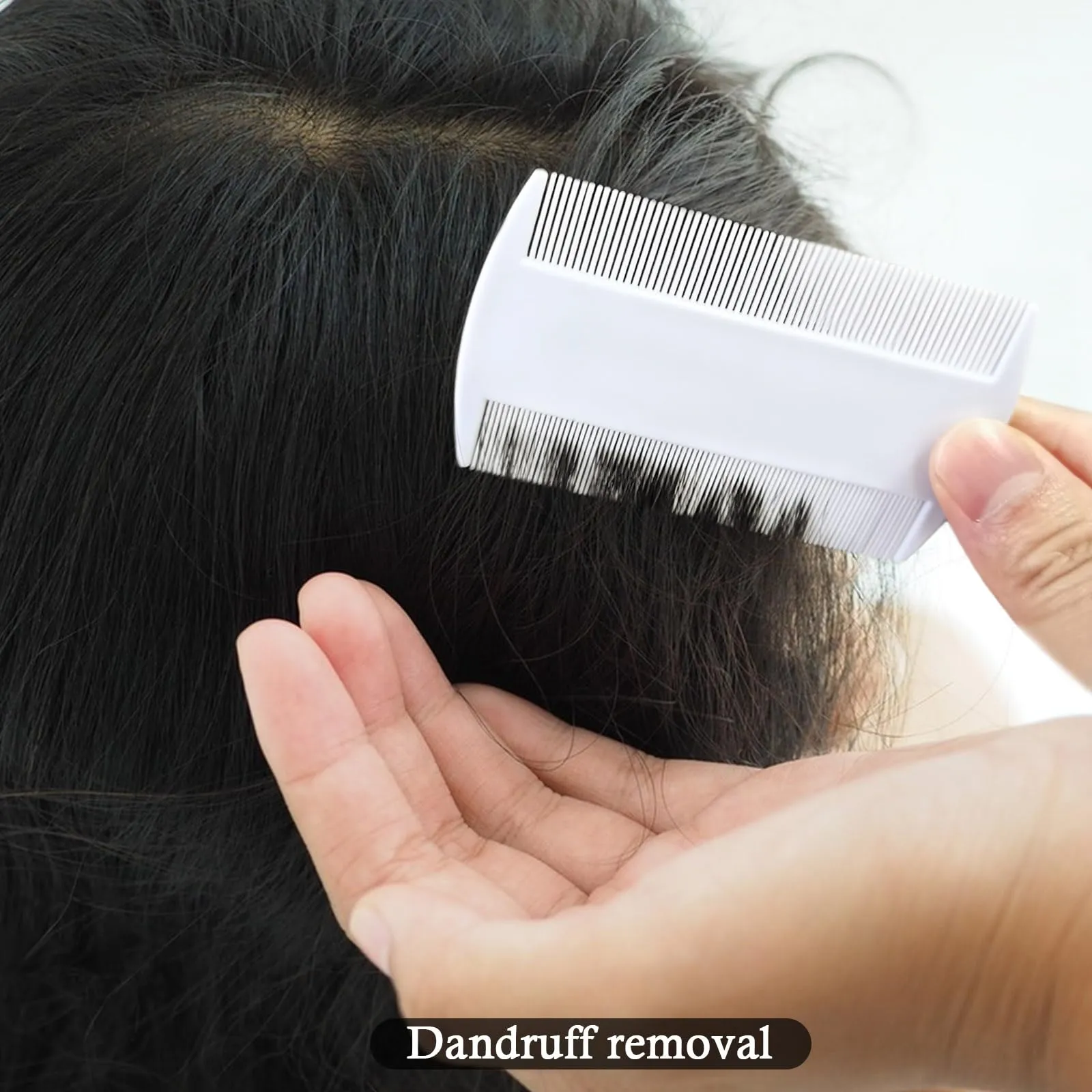 3pcs Lice Combs Double Sided Nit Combs Remove Head Lice, Nits, Fleas (White)