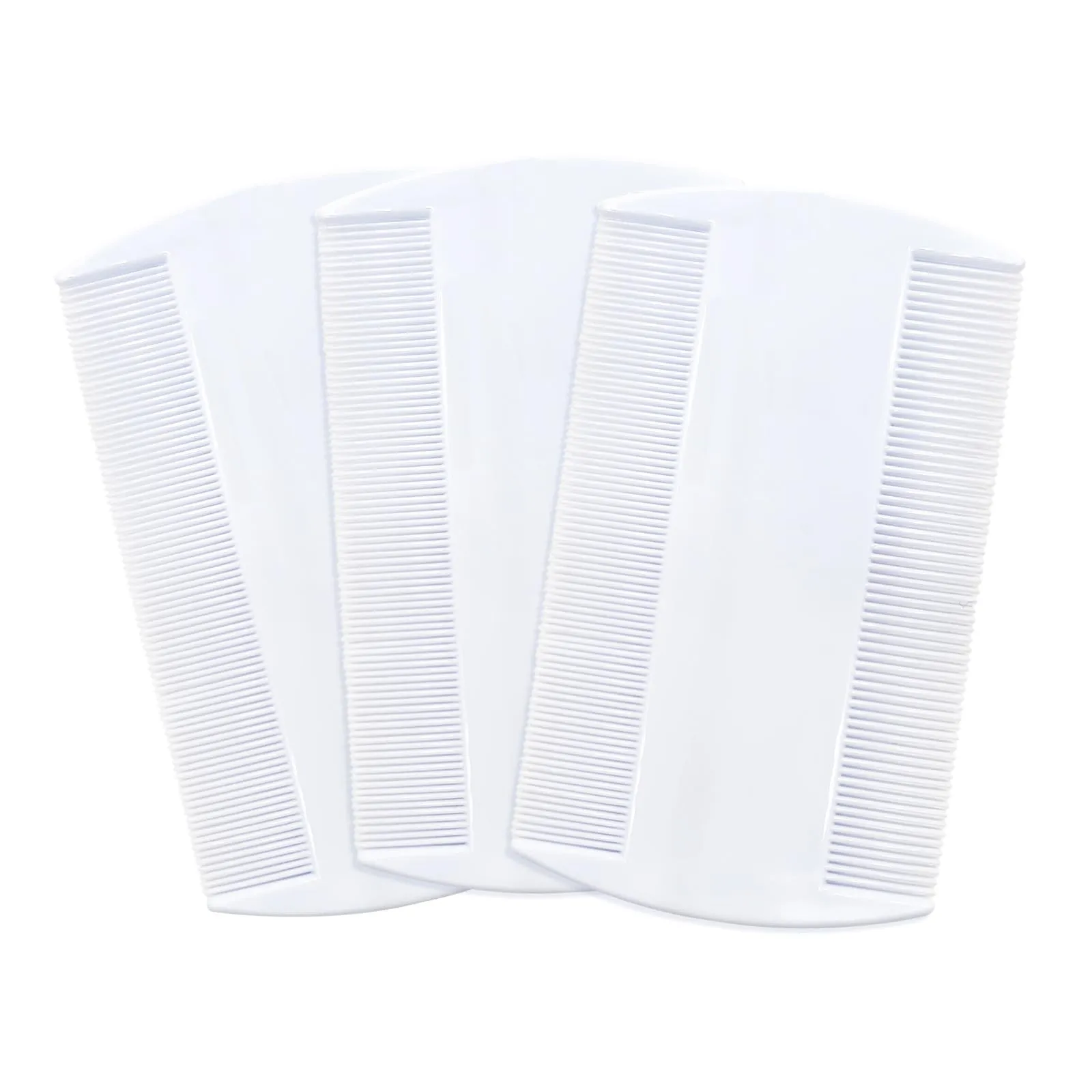 3pcs Lice Combs Double Sided Nit Combs Remove Head Lice, Nits, Fleas (White)