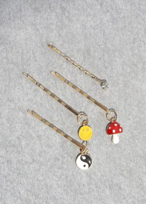 4 Piece Cute Charm Bobby Pins