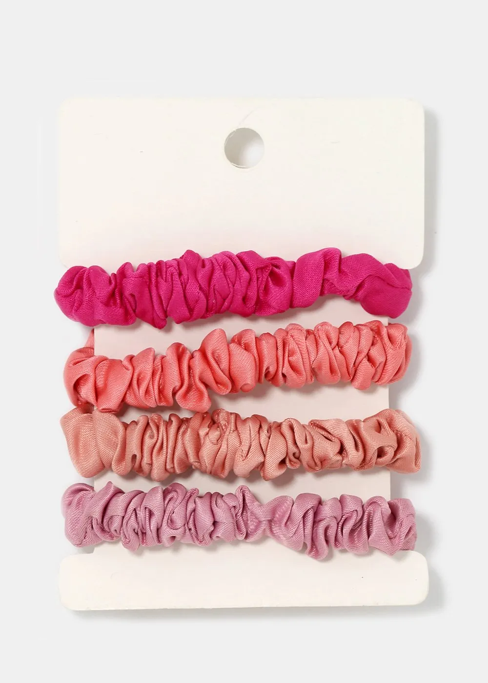 4-Piece Satin Scrunched Hair Ties