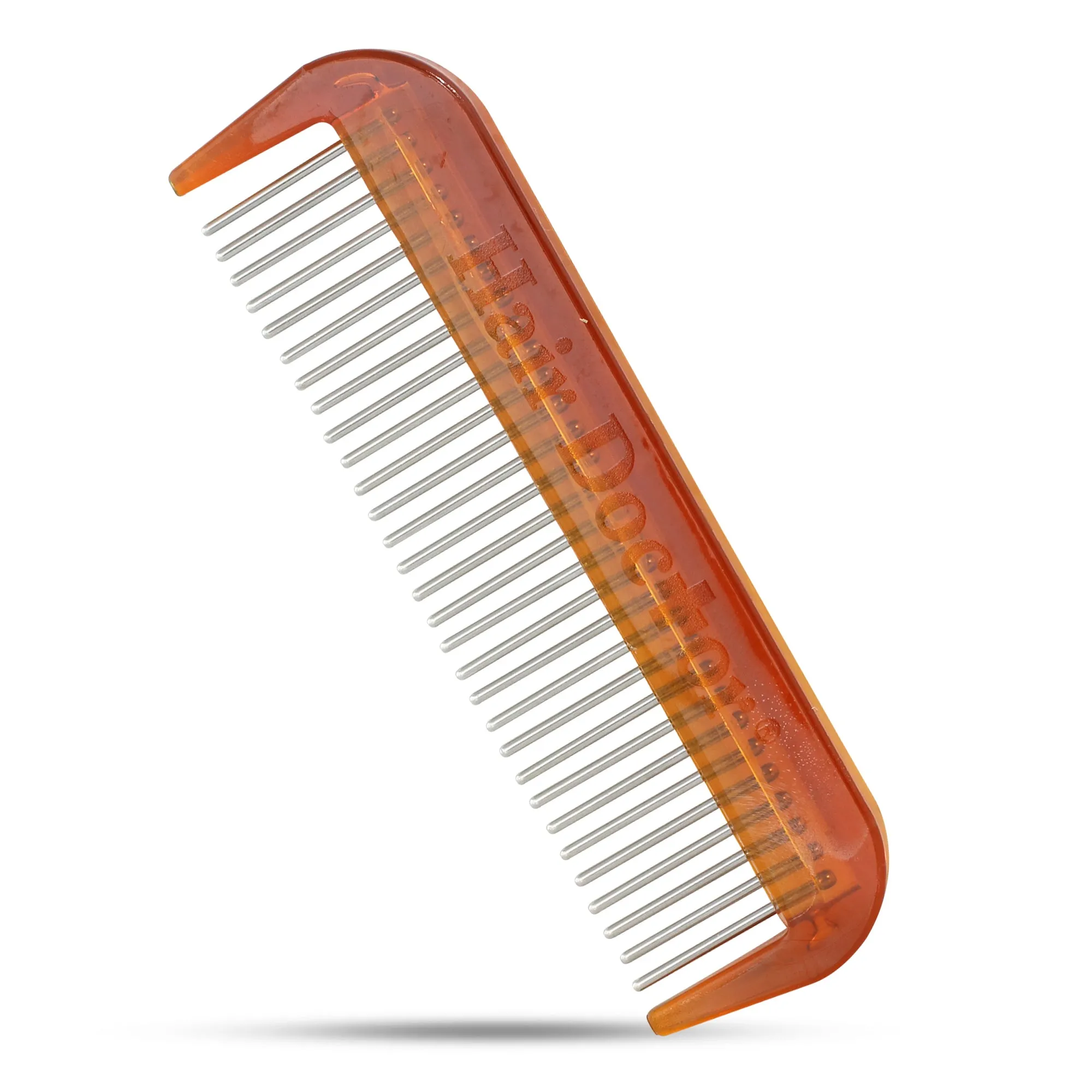 4" Mini Comb with Stainless-Steel Rotating Teeth. Best Gift!