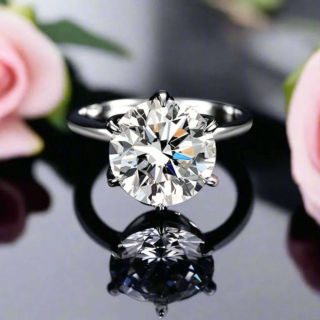 5.0 Ct Diamond Classic Engagement Ring