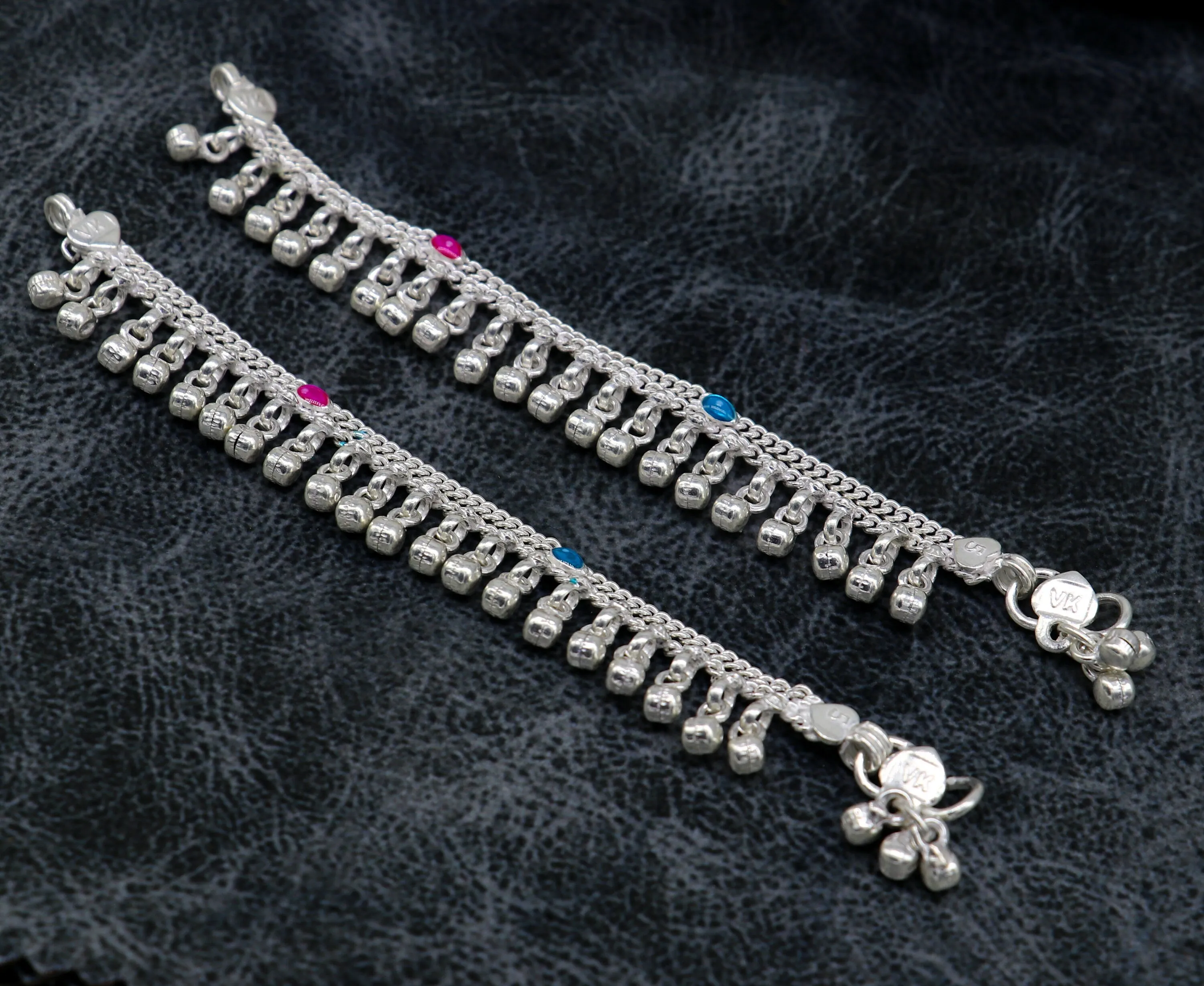 5" inches long customized anklets for new born baby anklets, best unisex kids foot bracelet charm anklets bracelet with noisy bells ank287
