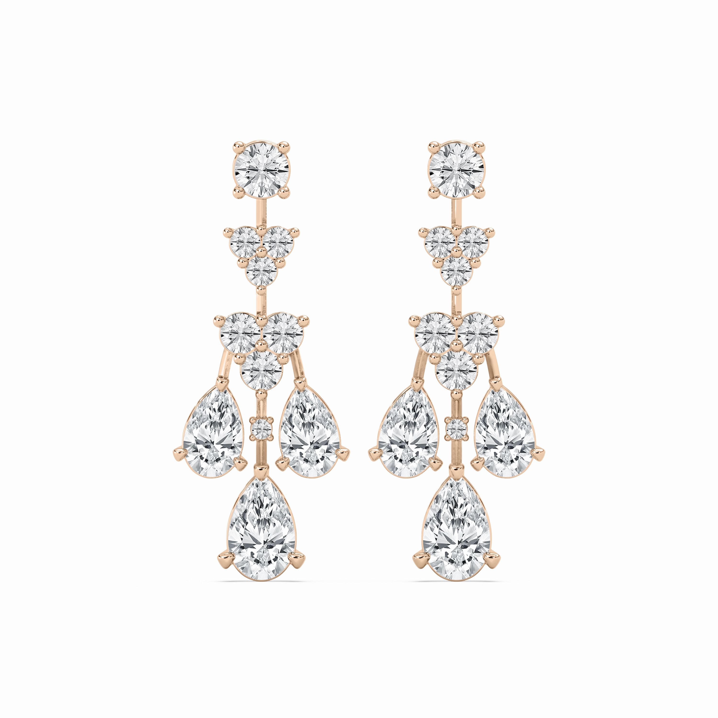 Trendy Accessory 6?ctw Pear & Round Lab Grown Diamond Dangle Earrings