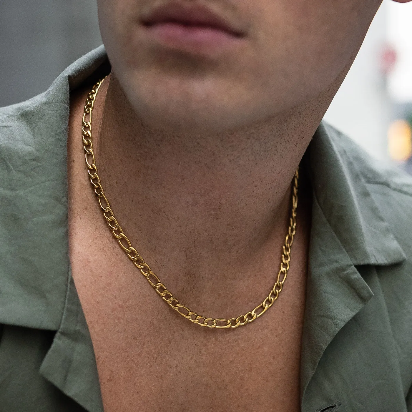 6mm Figaro Chain (Gold)