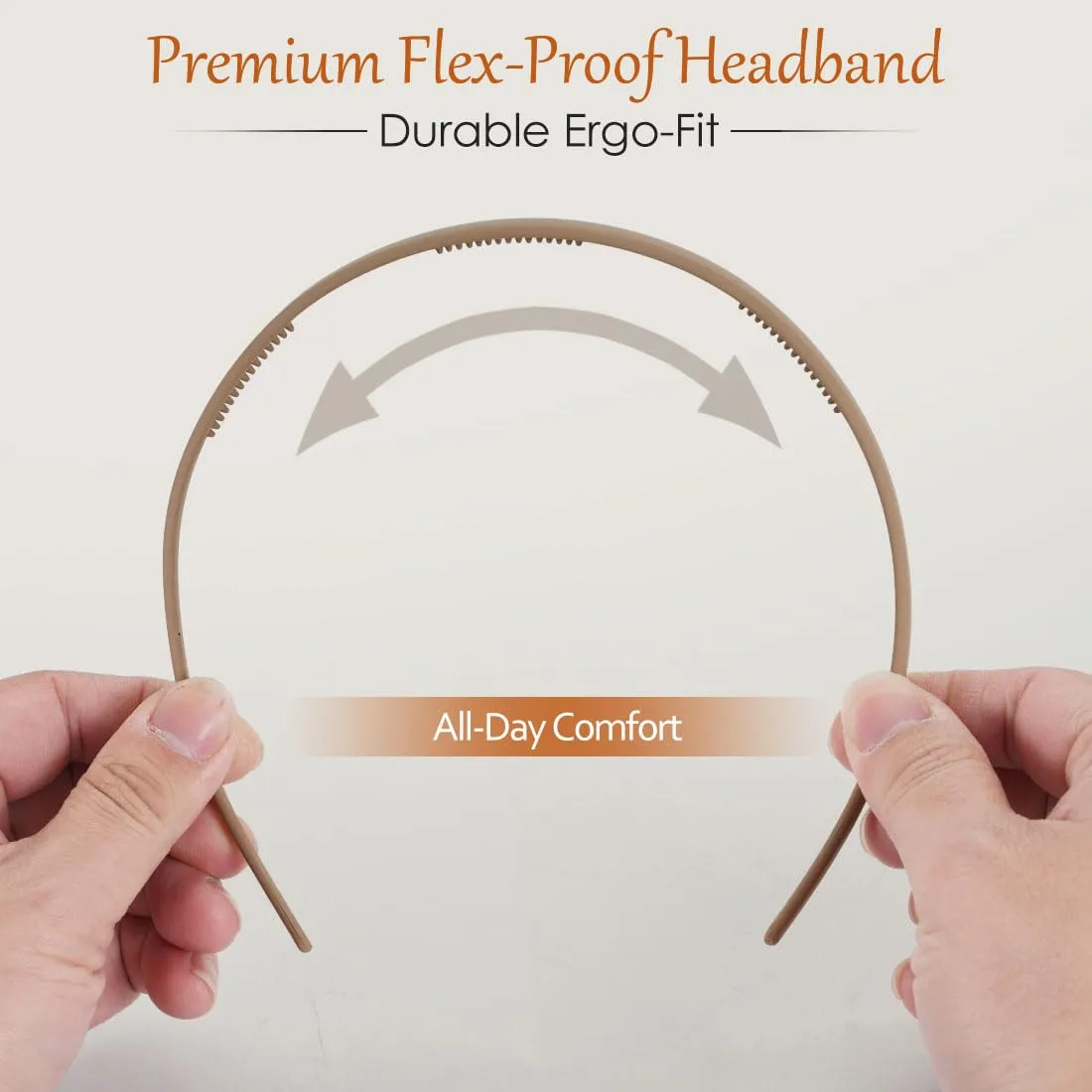 6PCS Glasses Headbands for Women Eyewear Wearers - No Headache Plastic Head Bands with Non-Slip Teeth - Comfortable Thin Backyards Hairbands | Gym Work Makeup Hair Accessories